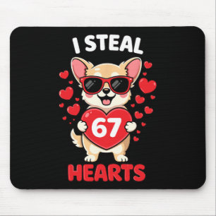 Ik steel 67 harten Grappige Chihuahua Valentijn on Muismat