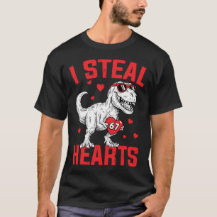 Ik steel 67 harten Grappige zes zeven Valentijn Di T-shirt