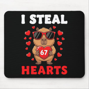 Ik steel 67 harten Valentijnsdag 67 Meme 6 7 Capy Muismat