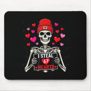 Ik steel 67 harten Valentijnsdag 67 Meme 6 7 Skele Muismat