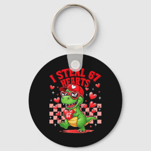 Ik steel 67 harten Valentijnsdag 67 Meme 6 7 T-re Sleutelhanger