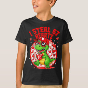 Ik steel 67 harten Valentijnsdag 67 Meme 6 7 T-re T-shirt