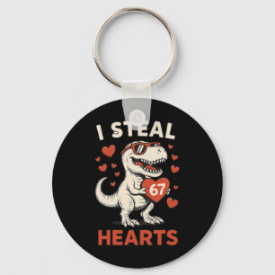 Ik steel 67 harten Valentijnsdag grappig 6 7 meme Sleutelhanger