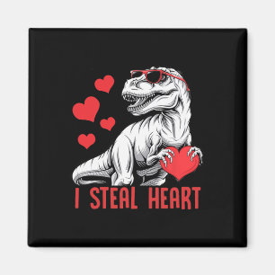 Ik steel hart T-rex dinosaurus valentijn kinderen  Magneet