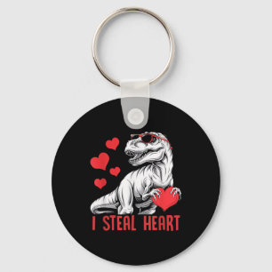 Ik steel hart T-rex dinosaurus Valentijn kinderen Sleutelhanger