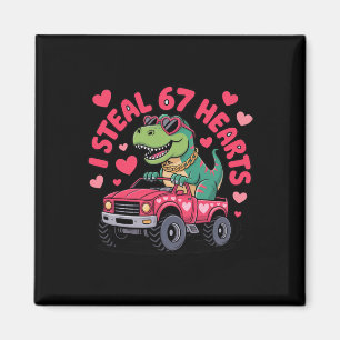 Ik steel harten 67 T-rex Valentijnsdag Grappig 6 7 Magneet