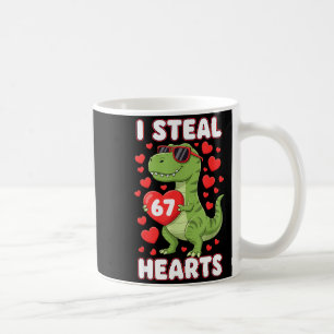 Ik steel harten 67 Trex Kids Valentijnskaarten Mem Koffiemok