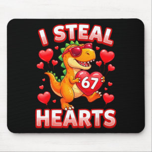 Ik steel harten 67 Trex Kids Valentijnskaarten Mem Muismat