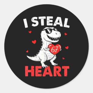Ik steel harten 67 Valentijns voor jongens meisjes Ronde Sticker