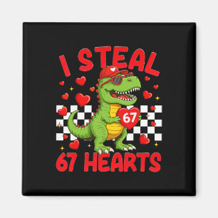 Ik steel harten 67 Valentijnsdag 67 Dinosaur T-rex Magneet