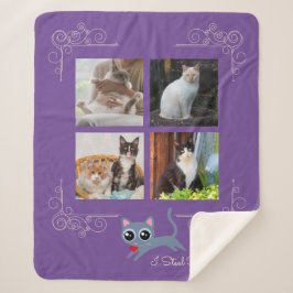 Ik steel harten aangepaste foto sherpa deken