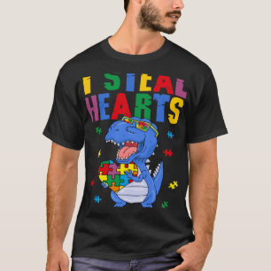 Ik steel harten Autistische jongens Autisme Awaren T-shirt