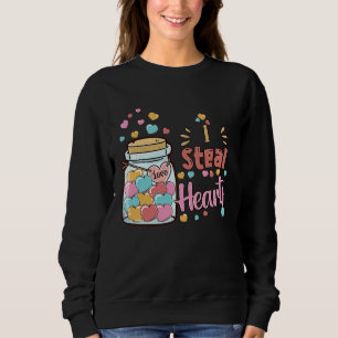 Ik steel harten Candy Heart Box Valentijnsdag meis Trui