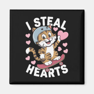 Ik steel harten Cat Lovers Valentijnsdag Magneet