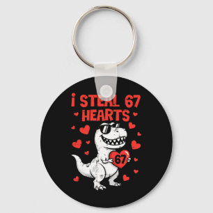 Ik steel harten Dino Boys Dinosaur Valentines 67 A Sleutelhanger