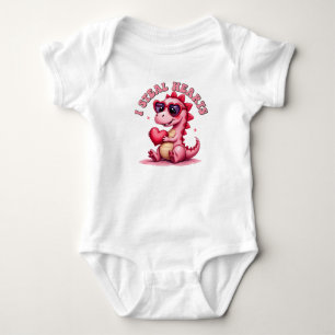 Ik steel harten, dinosaurus baby shirt