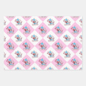 Ik steel harten, dinosaurus in transgender vlag kl inpakpapier vel (Voorkant 2)