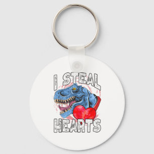 Ik steel harten Dinosaurus Valentijnsdag T Rex Lie Sleutelhanger