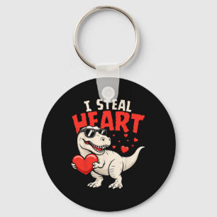 Ik steel harten Dinosaurus Valentijnskaarten voor  Sleutelhanger