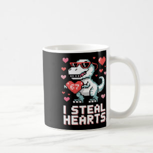 Ik steel harten Grappige T Rex Dinosaurus Valentij Koffiemok