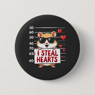 Ik steel harten hamsterliefhebber Valentijnsdag Ronde Button 5,7 Cm