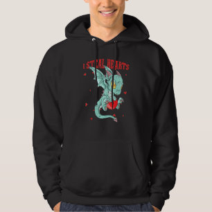 Ik steel harten Schattig kleine vliegende draak vo Hoodie