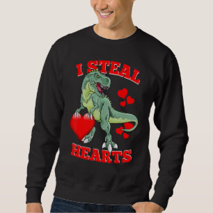 Ik steel harten Schattige Valentijnsdinosaurus Rex Trui