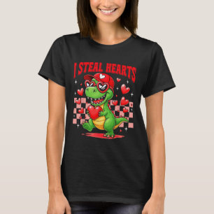 Ik steel harten T-rex Dino door jongen Valentijnsd T-shirt