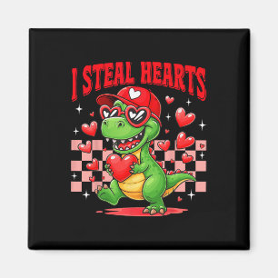 Ik steel harten T-rex Dino Door Jongen Valentines  Magneet