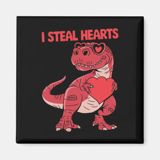 Ik steel harten Trex Dinosaur Gles Valentijnsdag B Magneet