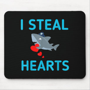 Ik steel harten Valentijnsdag Haai Muismat