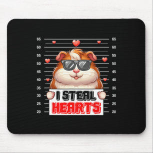 Ik steel schattige harten valentijnsdag cavia zonn muismat