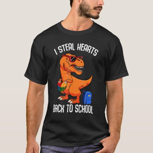 Ik steer harten terug naar de schoolklinker Rex Di T-shirt (Voorkant)
