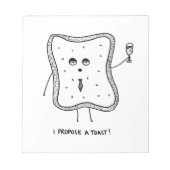 Ik stel een Toast voor Notitieblok (Voorkant)