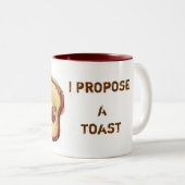 Ik stel een toast voor tweekleurige koffiemok (Voorkant rechts)