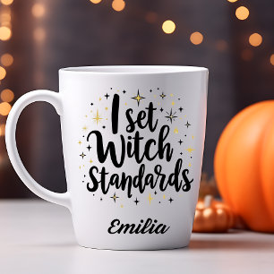 Ik stel heksennormen grappige aangepaste Halloween Koffiemok