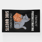 Ik stel het niet uit, ik doe nevenquests III Spandoek (Horizontaal)