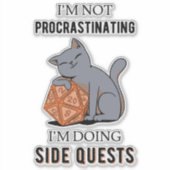 Ik stel het niet uit, ik doe nevenquests III Sticker (Voorkant)