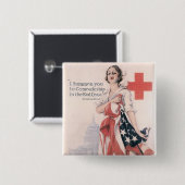 Ik stel je voor om samen te werken vierkante button 5,1 cm (Voorkant /achterkant)