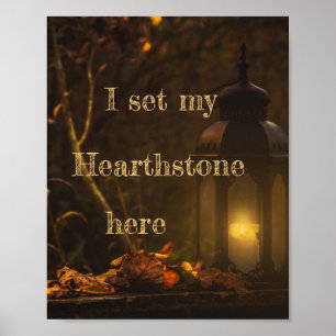 Ik stel mijn hartsteen in poster