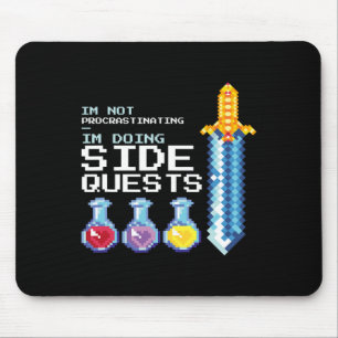Ik stel niet uit dat ik side quests doe, MMOG Muismat