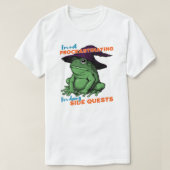 Ik stel niet uit dat ik side quests kikker doe t-shirt (Design voorkant)