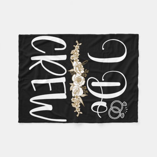 Ik stel Ring Wedding Bride Groom Marry Bridal Ba Fleece Deken (Voorkant (Horizontaal))