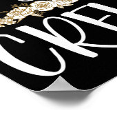 Ik stel Ring Wedding Bride Groom Marry Bridal Ba Poster (Hoek)