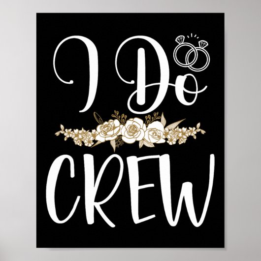 Ik stel Ring Wedding Bride Groom Marry Bridal Ba Poster (Voorkant)