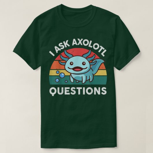 Ik stel vragen aan Aolotl Cute Aolotl Kind T-shirt (Design voorkant)