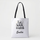 Ik stel Witch Standards Custom Halloween Canvas ta Tote Bag (Voorkant)