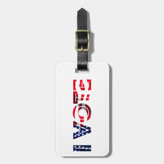 Ik stem bagagelabel (Voorkant verticaal)