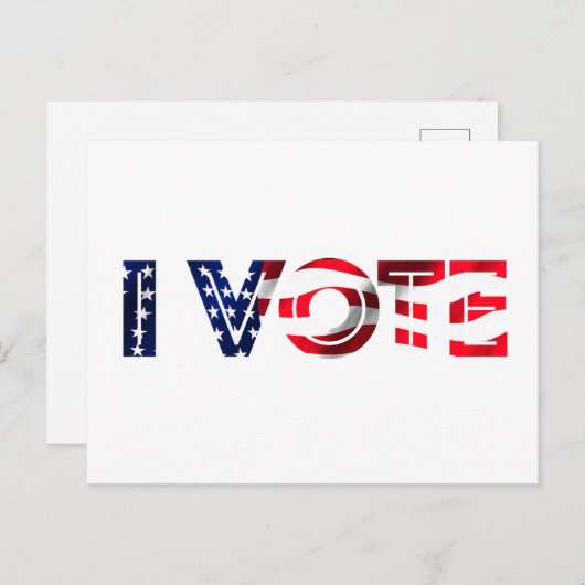 Ik stem briefkaart (Voorkant / Achterkant)