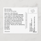 Ik stem! briefkaart (Achterkant)